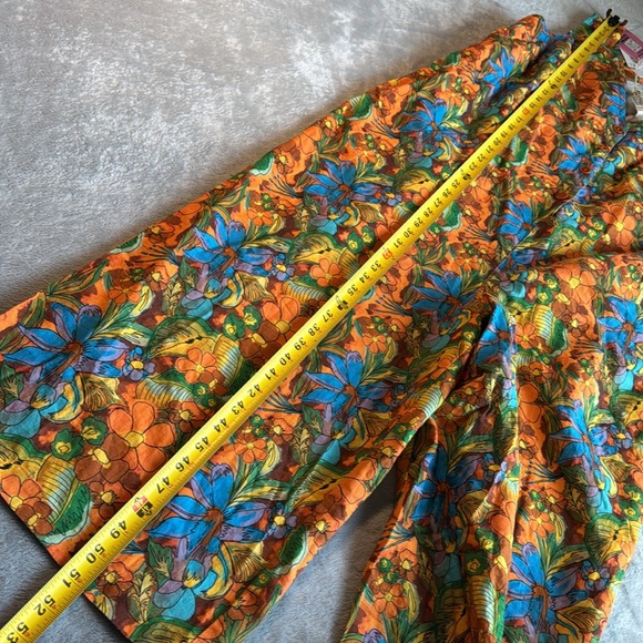 NWT LUCY & YAK Finn - V-Neck Cotton & Linen Jumpsuit Aloha Print Size UK14 US10 - Picture 16 of 16